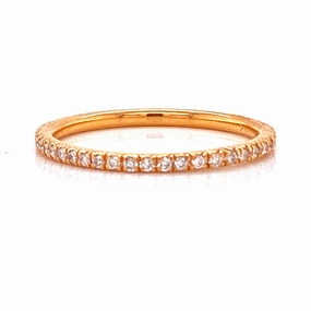 Rose Gold Diamond Eternity Band Cultural Event Playful Spark