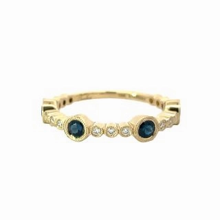 Everyday Charm Exclusive Detail SAPPHIRE AND DIAMOND STACKABLE BAND