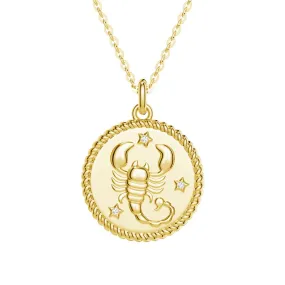Unique Design Public Jewelry Scorpio Constellation Lab Grown Diamond Birthstone Pendant Necklace