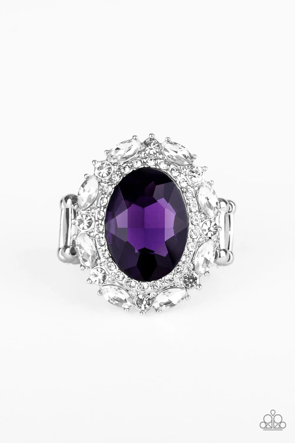 Paparazzi Accessories ? Show Glam - Purple Ring?Flat Rate Ship $4.50? Convenient Appearance Notable Accessory