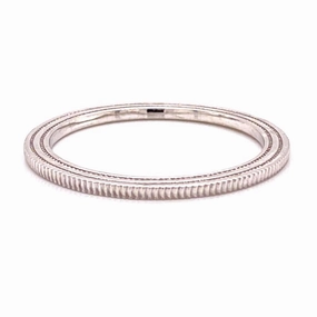 Band/Stackable Sculpted Finish Shiny Treasures