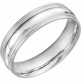 Impressive Accent Band/Mens/ Precious metal