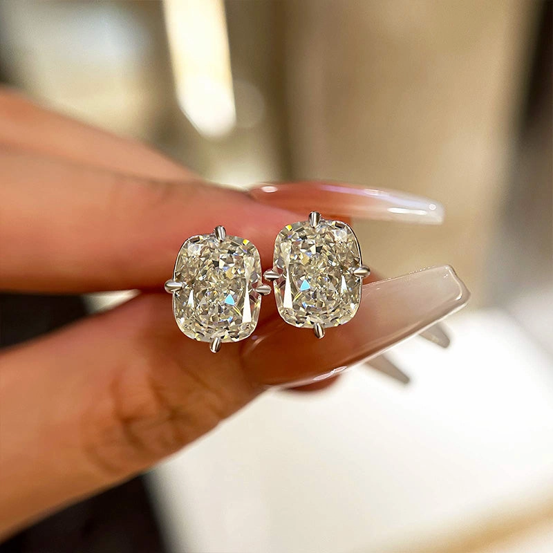 Modern Glow Trend Setting Louily Vintage Cushion Cut Women's Stud Earrings