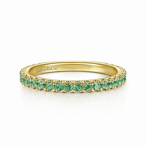 Artful Detail EMERALD STACKABLE BAND