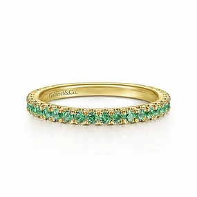 Artful Detail EMERALD STACKABLE BAND