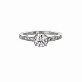 HIDDEN HALO DIAMOND RING WITH DIAMOND SHANK Artisan Flair Radiant Look
