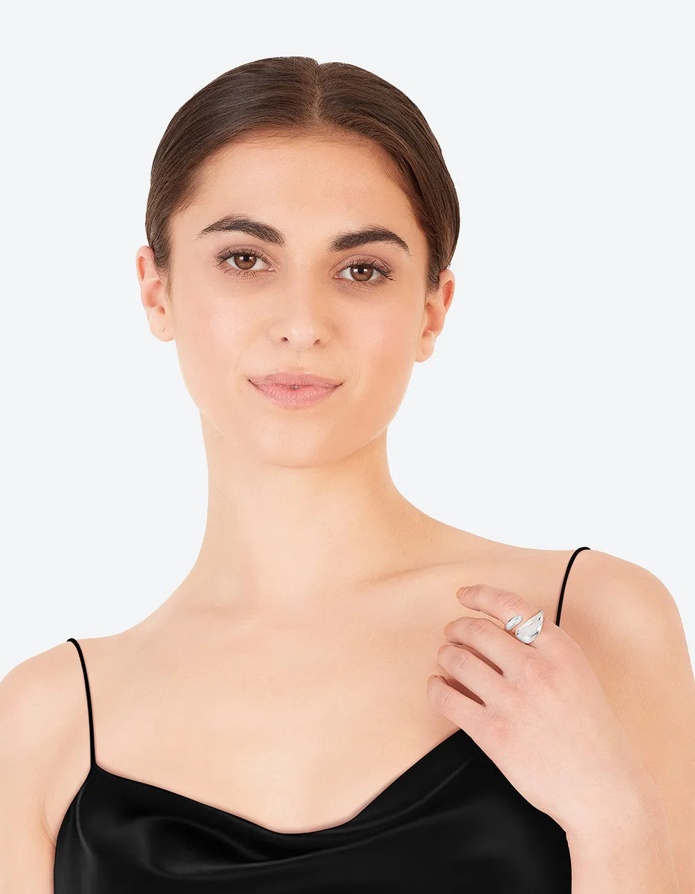 Silver Plated Bold Wrap Ring Cultural Fusion Star Product