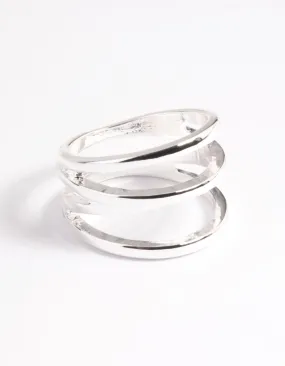 Silver Plated Three in One Ring Delicate Item