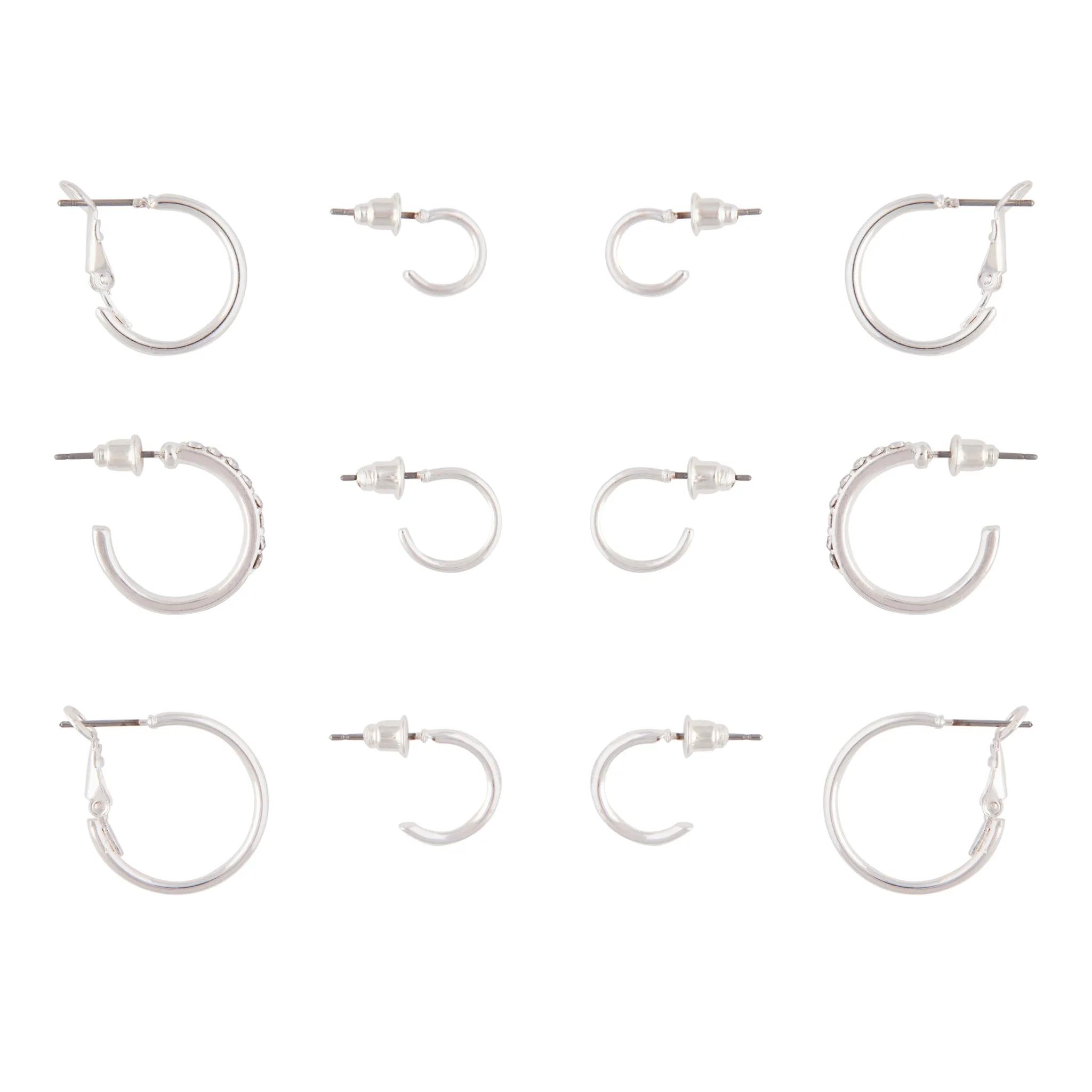 Silver Variety Hoop 6-Pack Vintage Piece