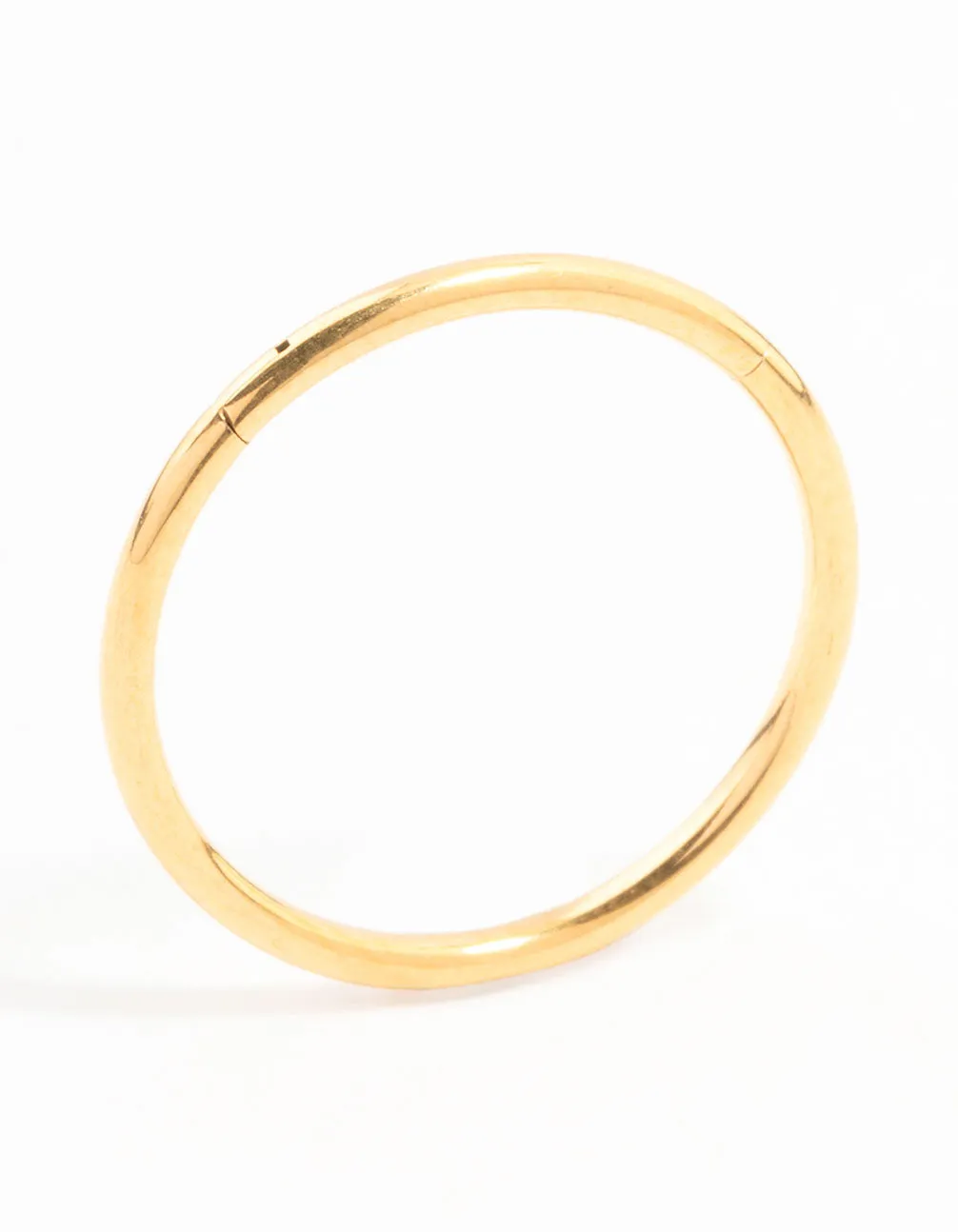 Gold Plated Surgical Steel Plain Clicker Ring 14MM Small Embellishment Durable product