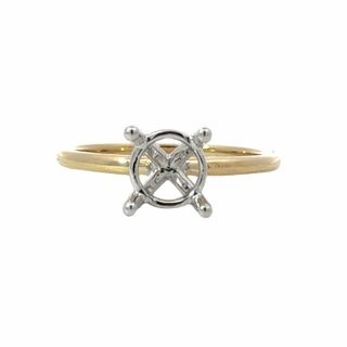14kyw Solitaire Semi Mount Dainty Accent Luxury Finish