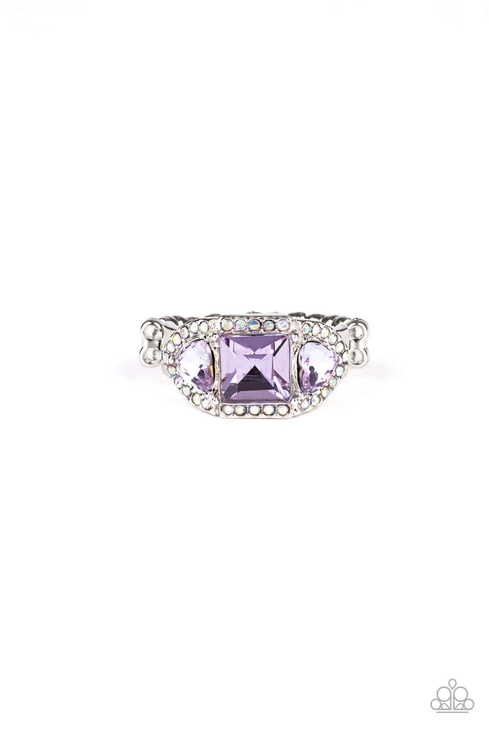 Paparazzi Accessories ? Royal Riches - Purple Heart Ring?Flat Rate Ship $4.50? Minimalist Design Balanced Contour