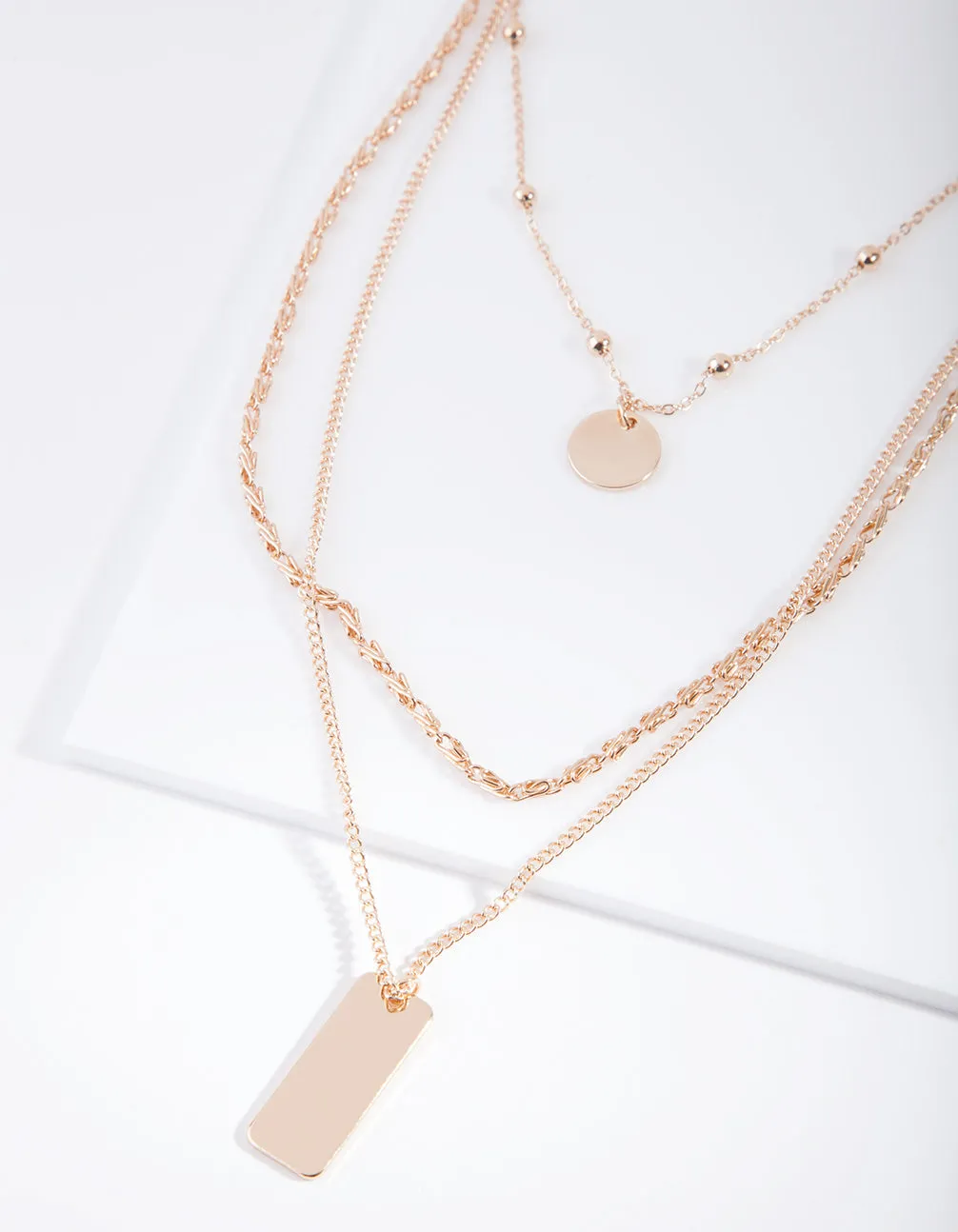 Gold Mixed Chain Layered Choker Necklace Autumn Present