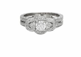 ANTIQUE STYLE RING WITH SPLIT SHANK Artisan Made