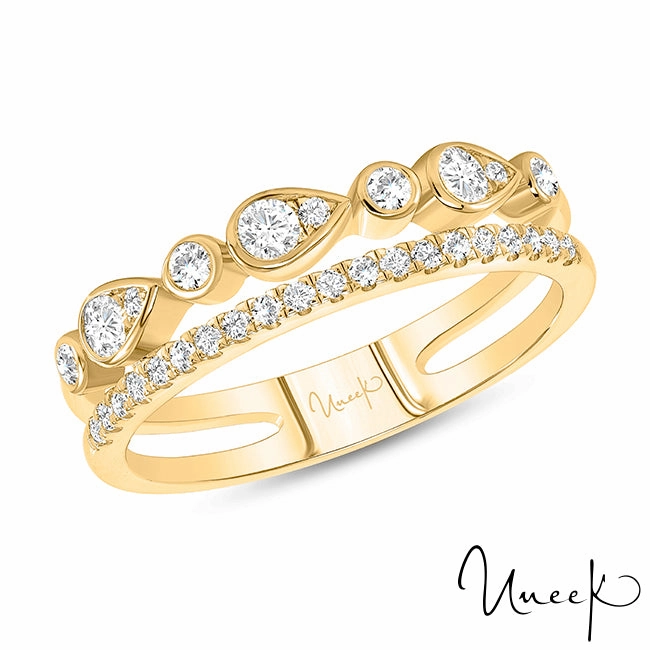 Urban Feature 14KY DIAMOND STACKABLE BAND