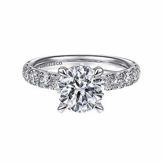 Gifting Ready Unique Creation SOLITAIRE HALO DIAMOND SEMI-MOUNT