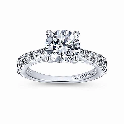 Polished Design SOLITAIRE SEMI-MOUNT WITH DIAMOND SHANK