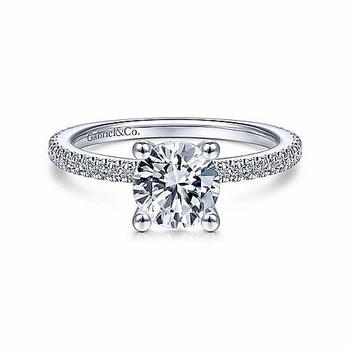 SOLITAIRE SEMI-MOUNT WITH DIAMOND SHANK Date Style Elegant Pick