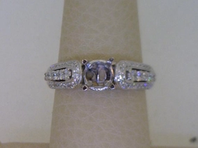 Ring/Semi-mount Ornate Design Festive Set