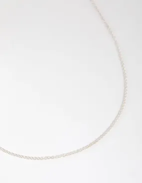 For Health Sterling Silver Twist Chain Necklace