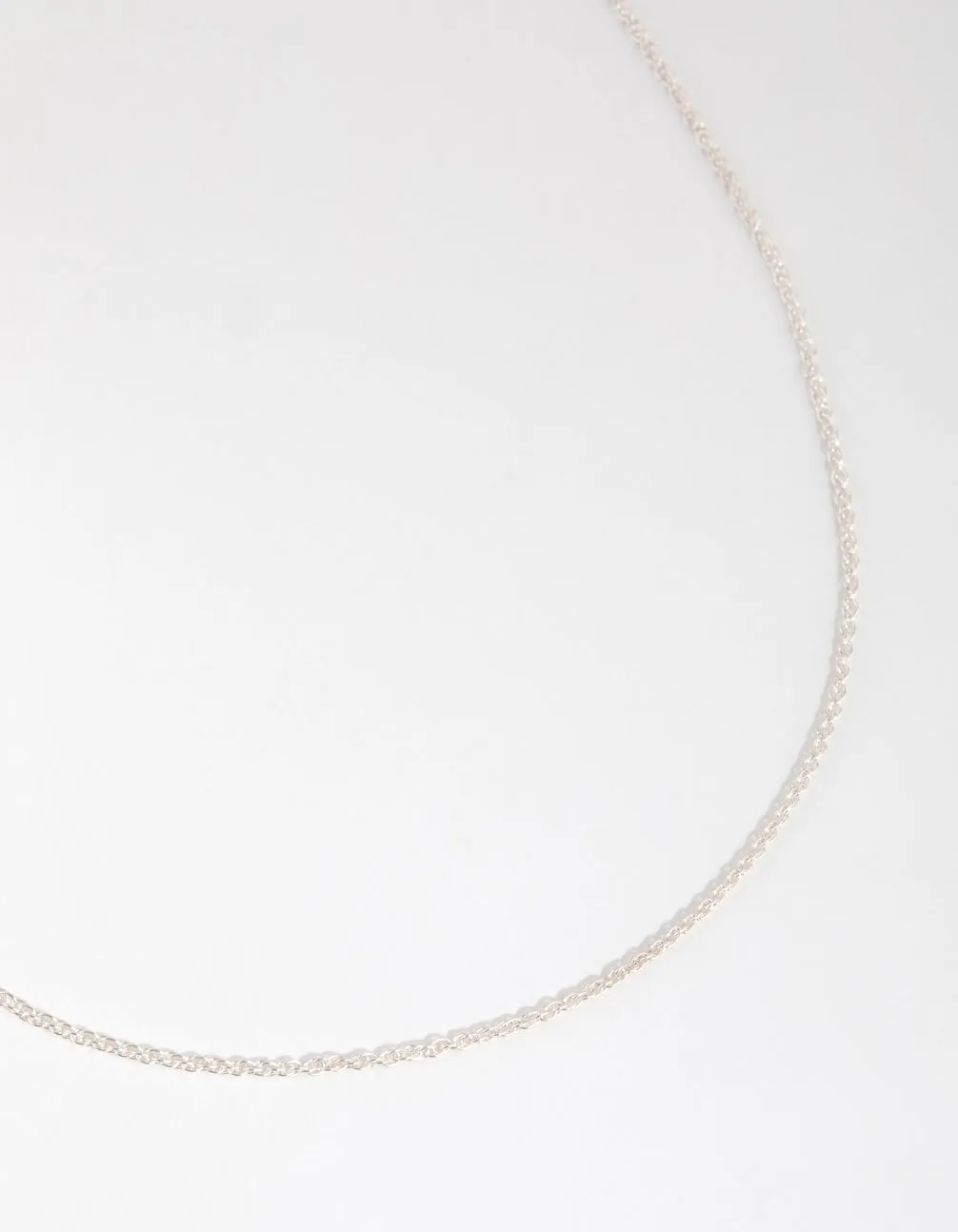 For Health Sterling Silver Twist Chain Necklace