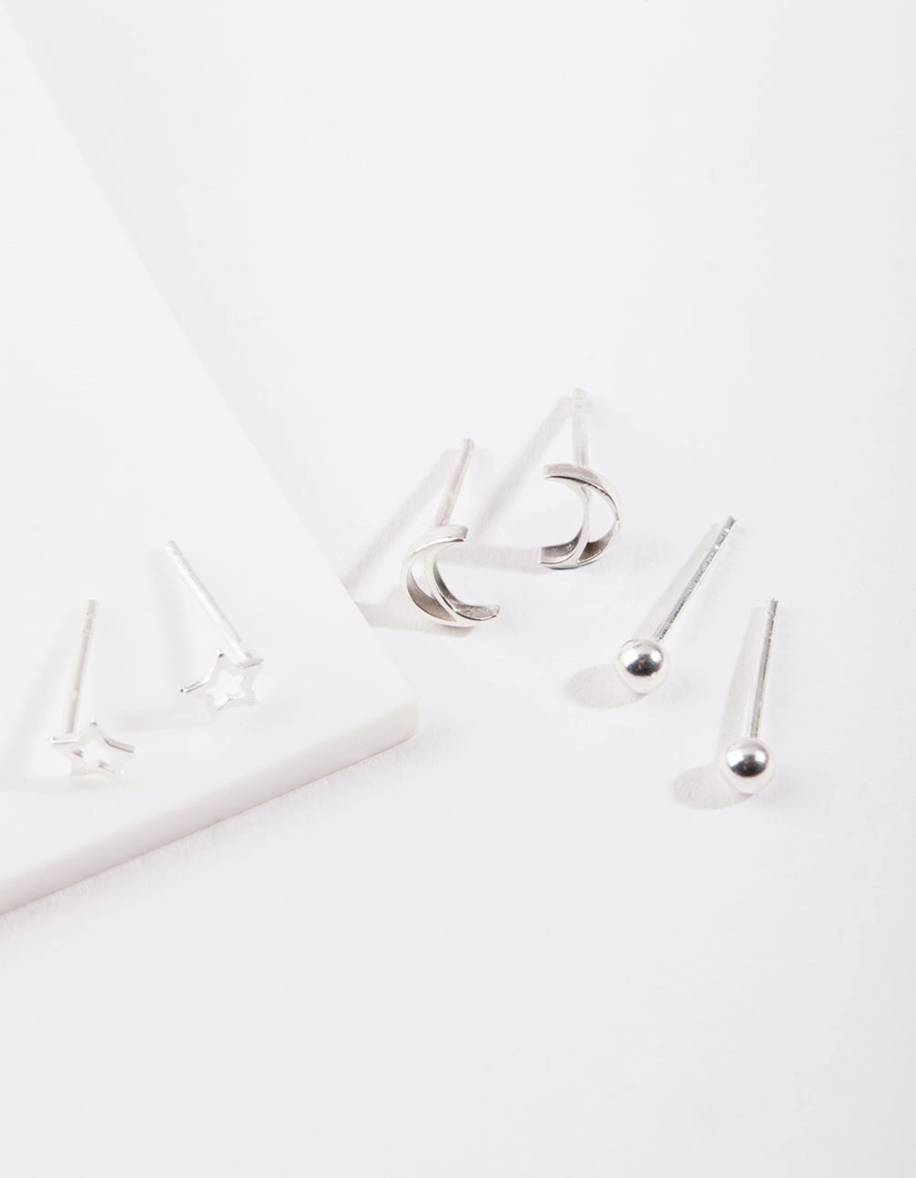 Sterling Silver Celestial Earring Pack Chic Ornament