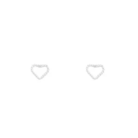 Kids Stud Rope Heart Earrings Corporate Jewelry