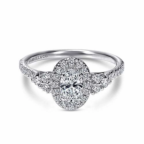 Fashion Form OVAL DIAMOND HALO RING