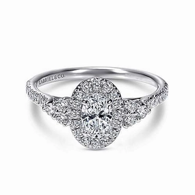 Fashion Form OVAL DIAMOND HALO RING