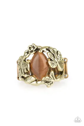 Statement Accessory Paparazzi Accessories ? Tropical Flora - Brass Ring?Flat Rate Ship $4.50?