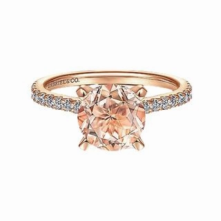 Effortless Elegance Bold Craft 14 Karat Rose Gold Straight Engagement Ring (1.00cttw)