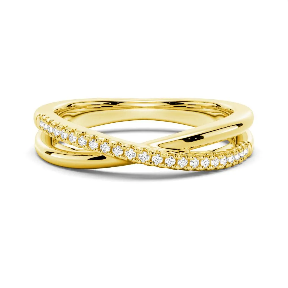 Traditional Memento Traditional Art Petite Twisted Band Sterling Silver Wedding Band