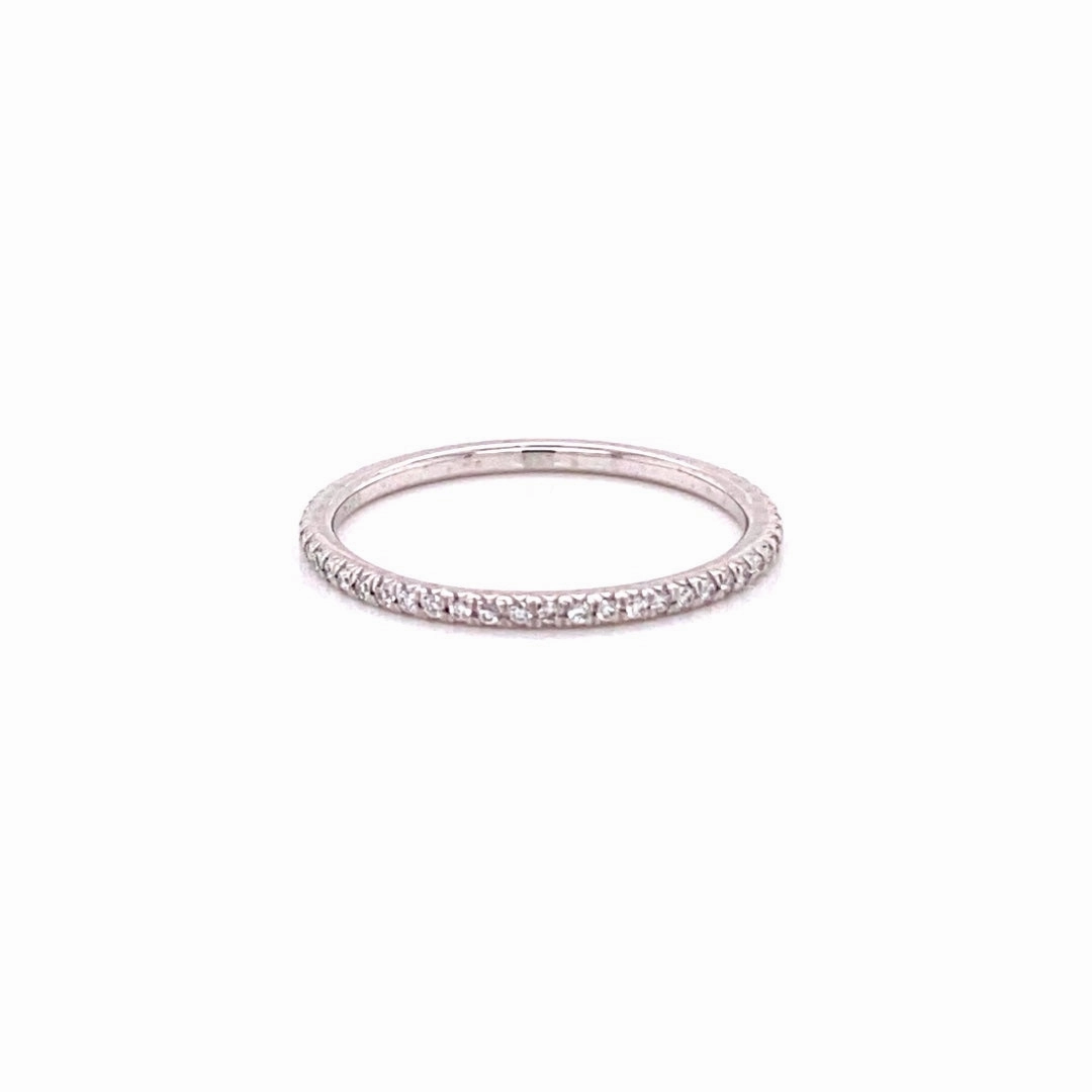 Elegant Vibe Thin diamond eternity band (Plat)