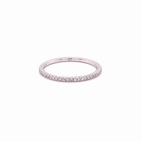 Elegant Vibe Thin diamond eternity band (Plat)