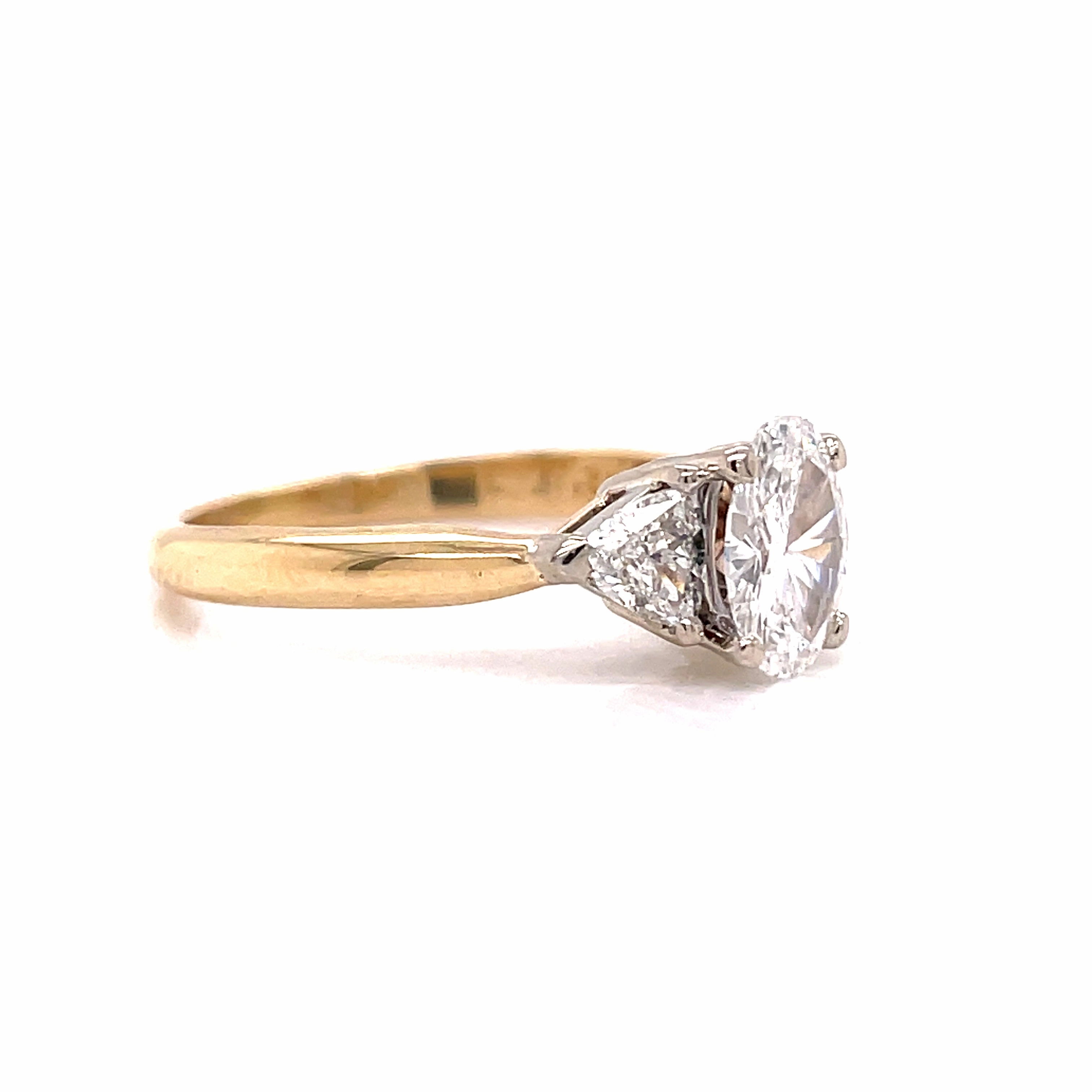 Impeccable Cut THREE STONE DIAMOND RING