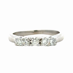 Custom Accessories Five Stone Diamond Band (0.35cttw)