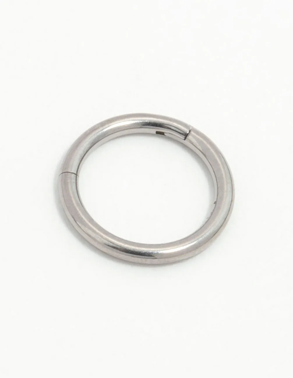 Dainty Decoration Exquisite Style Titanium Clicker Ring 8 mm