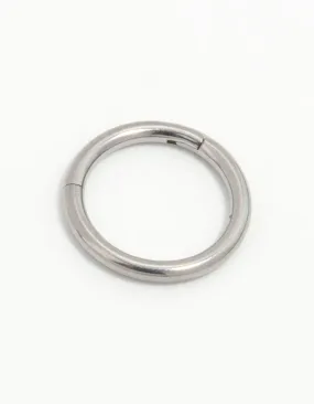 Dainty Decoration Exquisite Style Titanium Clicker Ring 8 mm