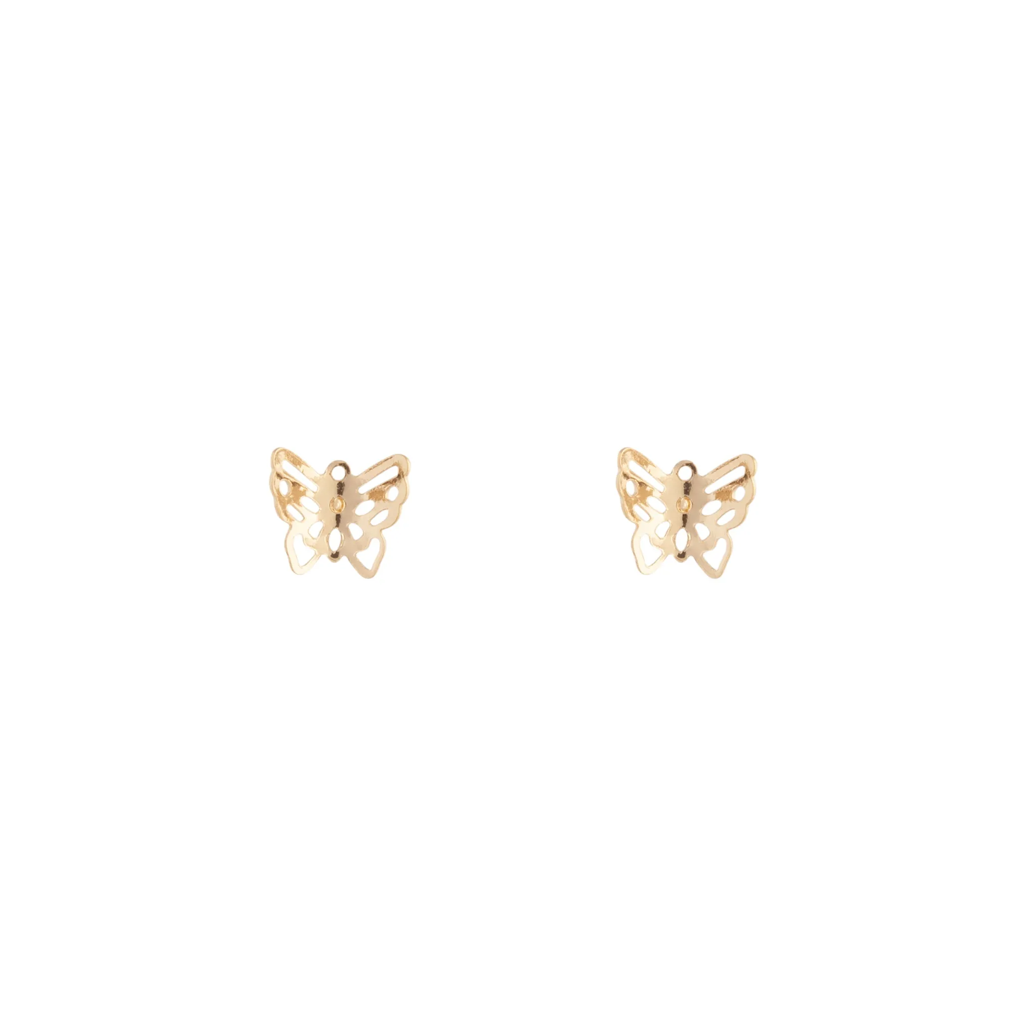 Gold Filigree Butterfly Stud Earrings Unique Feature