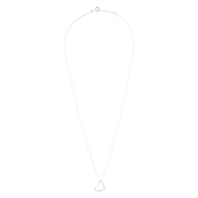 Sterling Silver Heart Pendant Necklace Handmade Adornment Memory Piece