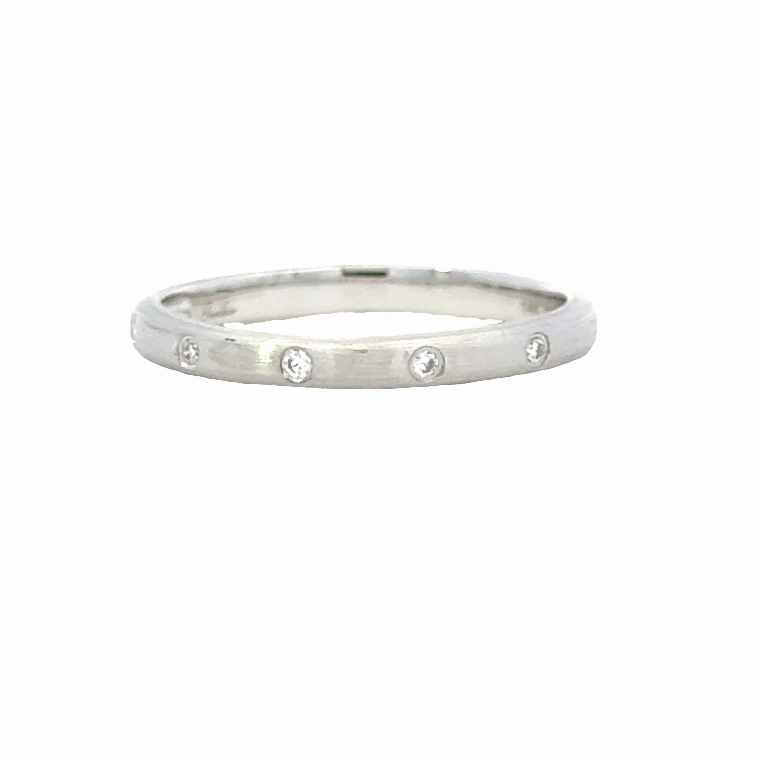 14kw Diamond Stackable Band Subtle Vibe Luminous Sparkle