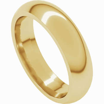 Ethereal Detail 5mm 14ky Comfort Fit Band (Size:9)