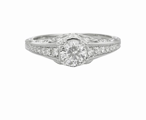 Daily Collection 0.78cttw Diamond Ring with filigree