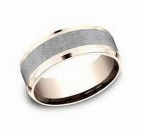 Band/Mens/ Precious metal High impact Effortless Elegance