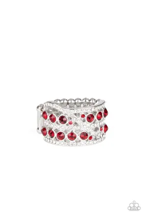 Graceful Choice Beautiful Creation Paparazzi Accessories ? Elegant Effervescence - Red Ring?Flat Rate Ship $4.50?