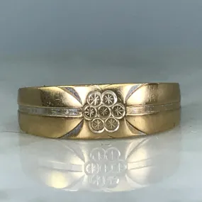 Affordable price Vintage Etched Gold Wedding Band. 10K Yellow Gold. Size 6 1/4 US. Stacking Ring. Circa 1950.