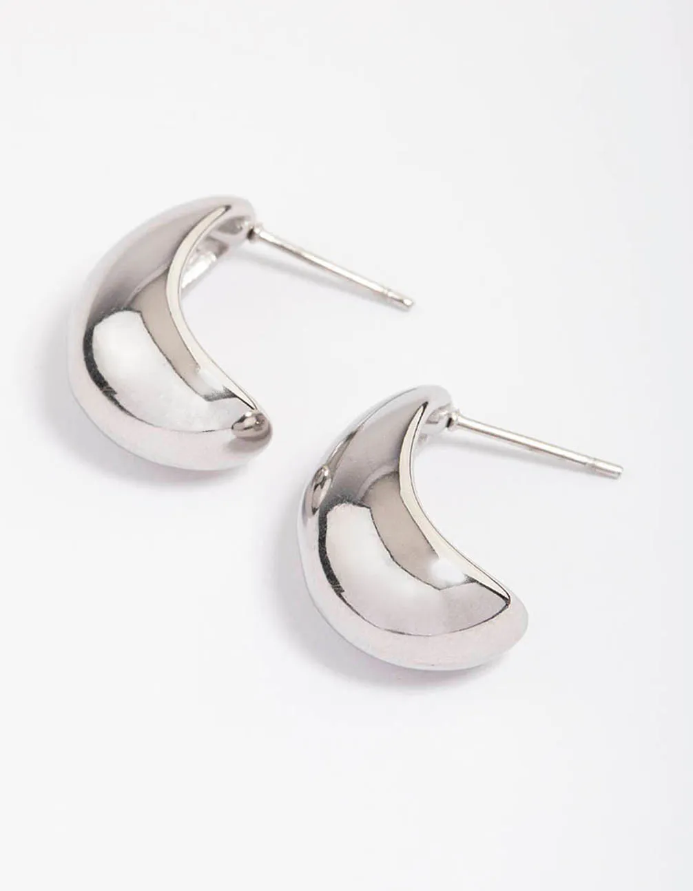 Waterproof Stainless Steel Small Bubble Hoop Earrings Modern Decoration High-Quality Embellishment