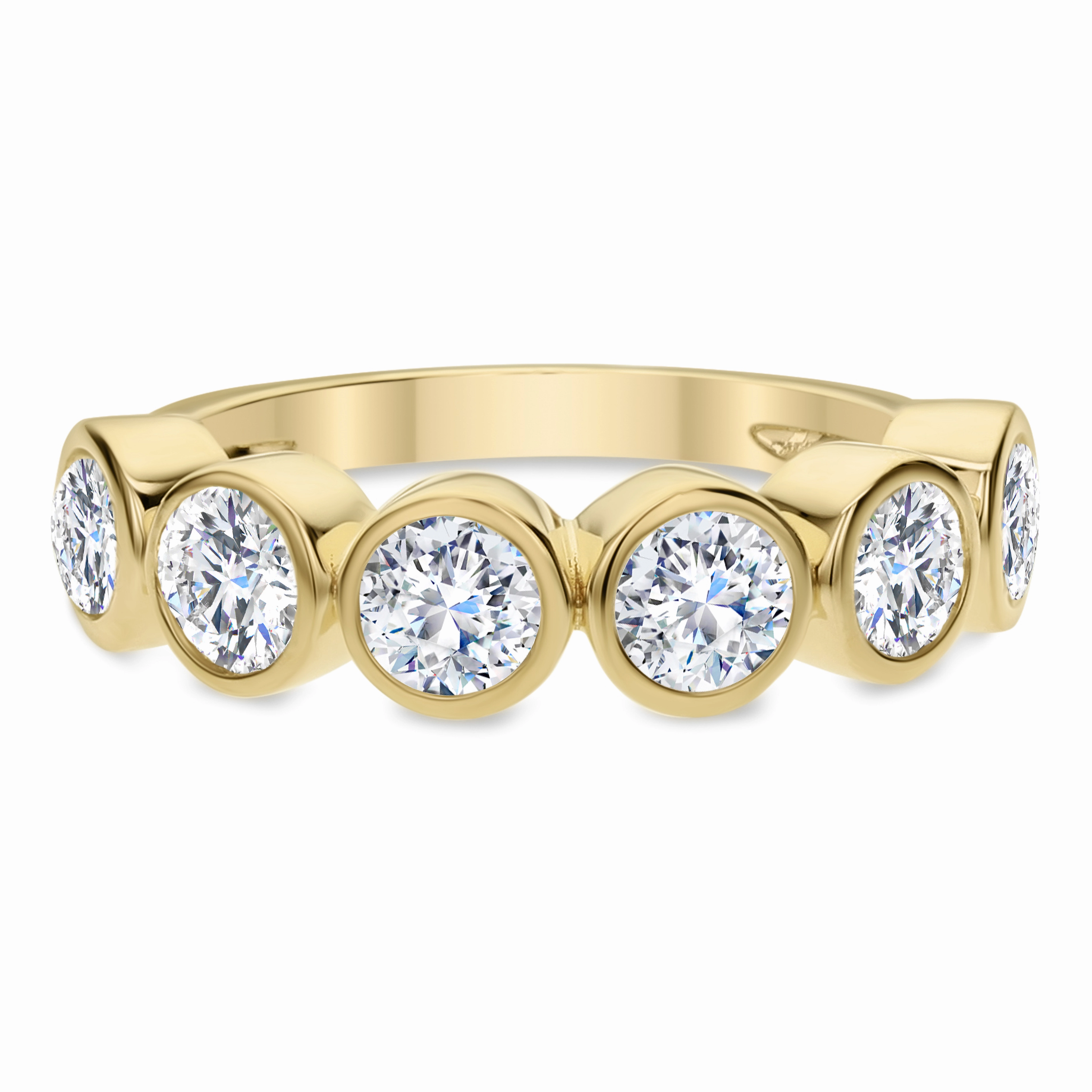 Yellow Gold Diamond Anniversary Band - 1.65 carat total weight Daily Gift