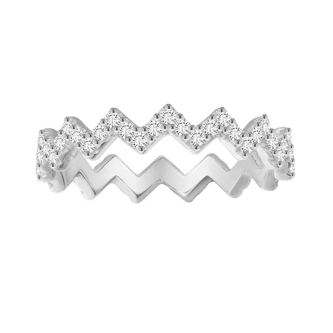 Zigzag Pave Promise Ring Special Day